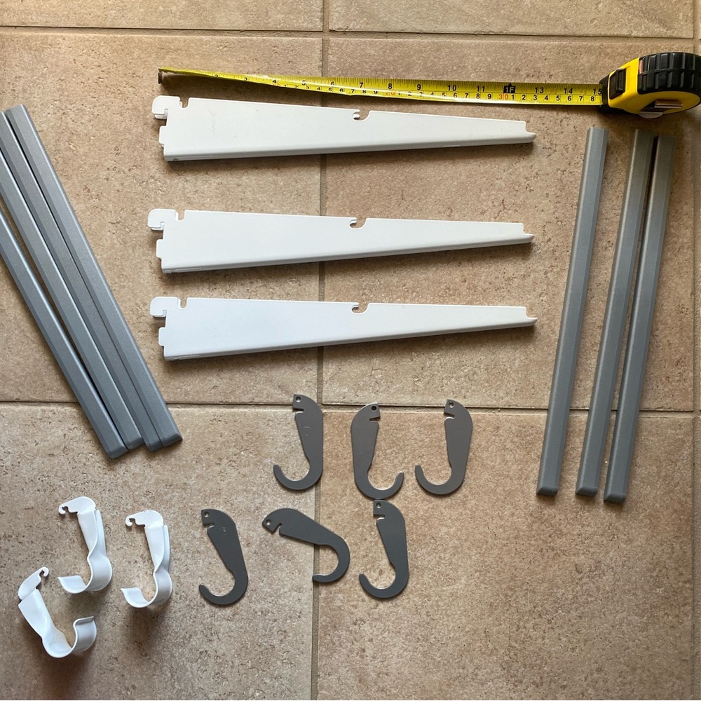 Elfa Wired Shelving Brackets and Accessories